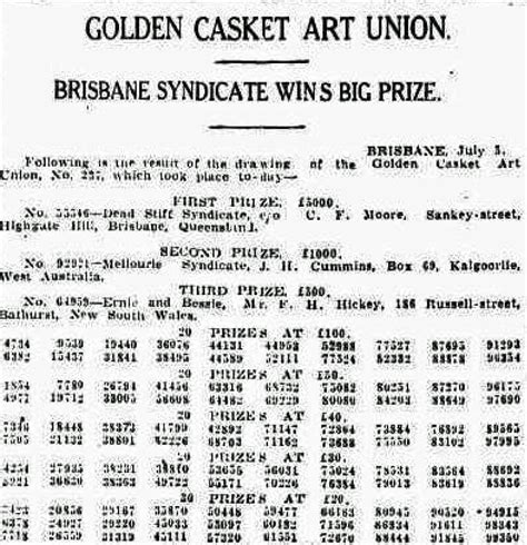 First Golden Casket .